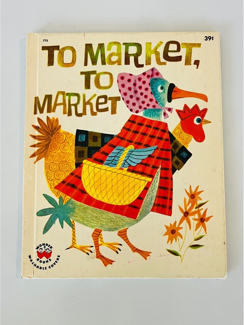 Vintage Book 1961 To Market, To Market by Miriam Clark Potter Wonder Books